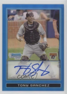 2009 Bowman Draft Prospects Chrome Blue Refractor /150 Tony Sanchez #BDPP76 - Image 1 of 2
