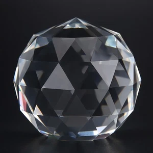 60mm 1Pc Clear Cut Crystal Prisms Glass Ball Home Hotel Decor Hardware - Picture 1 of 23