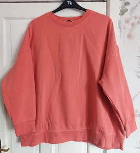 George Bright Coral Pink Sweatshirt. Size 22. Oversize This will fit size 24-26 - Picture 1 of 6