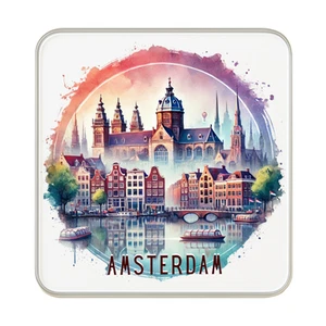 Imán de nevera Ámsterdam, Países Bajos | Recuerdo de viaje regalo coleccionable - Imagen 1 de 6