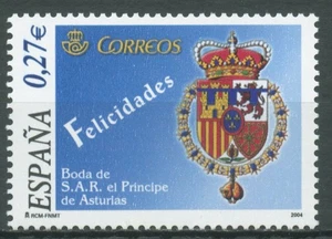 Spanien 2004 Hochzeit Prinz Felipe & Letizia Wappen 4007 postfrisch - Picture 1 of 1