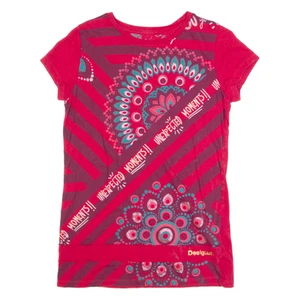 DESIGUAL Girls T-Shirt Red 13-14Y - Picture 1 of 6