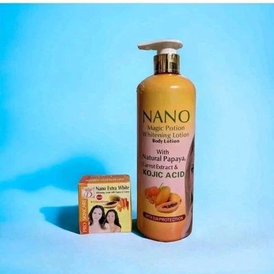 Nano Magic Portion Lightening Lotion 500ml With Nano White Face Cream  - Image 1 of 4