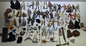 LOT 40+ Vintage Kenner Hasbro LFL Star Wars Figures + Accessories 90s-00s - Picture 1 of 10