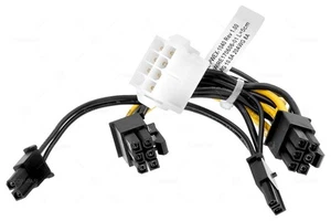 CÂBLE D'ALIMENTATION GPU CBL-PWEX-1040 SUPERMICRO 8 BROCHES VERS 2X6 + 2 BROCHES 0,05 M - Photo 1/7
