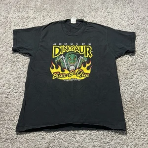 Camiseta Gráfica De Colección New York Dinosaurio Barbacoa Restaurante Años 90 Motociclista Llama Grunge - Imagen 1 de 7