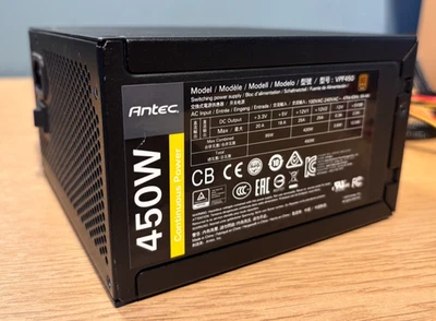 Antec VPF450 450W Desktop PSU ATX Power Supply Unit - Bronze - Great Condition - Image 1 of 4