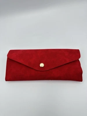 LUXIE 8 PIECE GLITTER & GOLD BRUSH SET WITH RED CARRY CASE NEW RED - Image 1 of 4