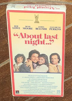 About Last Night (VHS, 1997, Columbia/TriStar) Rob Lowe/Demi Moore'James Belushi Foto 1 de 2