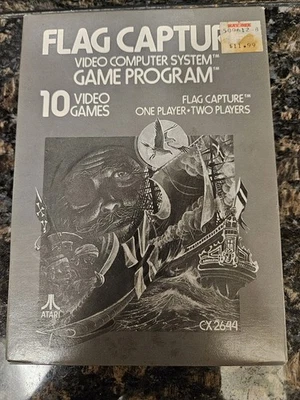 Captura de bandera plateada (gris) para Atari 2600 de 1986 - ¡Sellada/Nueva en caja! Foto 1 de 4