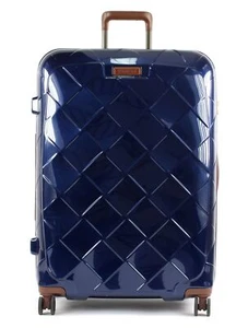 Stratic Leather & More Trolley L Trolley Tasche Blue Blau Braun Neu - Bild 1 von 5