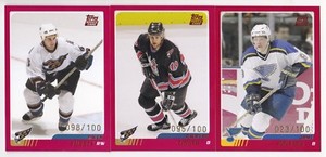 03-04 Topps Traded Owen Fussey /100 Rookie RED Parallel Capitals 2003