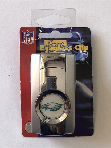 NFL Philadelphia Eagles Sports Eyeglass Sunglasses Clip Chrome Silver Cover