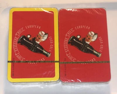 Coca Cola Collectors Club Playing Cards 1989 European Convention Brussels Sealed - Image 1 of 4