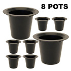 8 Replacement Black Insert Grave Flower Vases Container Holder Base Pot Cemetery