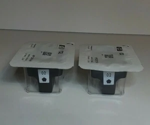 Cartuchos de tinta HP C8721W negros caducados 2015 HP 02 juego de 2 sin abrir - Imagen 1 de 12