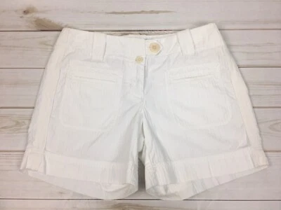 J. Crew Womens Size 4 Chino City Fit White Cotton Shorts EUC - Image 1 of 4
