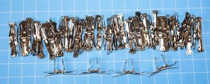 50 Unidades 2 3/4" Metal Hágalo Usted Mismo Pajarita Clips Pajarita Herrajes - Imagen 1 de 3