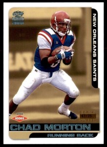 2000 Pacific Paramount Platinum Blue Chad Morton 47/75 New Orleans Saints #150