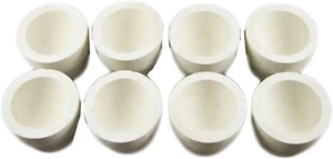 Lot of 8 - # 8AM Mabor Cupel 1-3/4" Gold-Assay-Smelting-Refining-Melting-Cupels - Picture 1 of 6