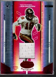 A7511- 2004 Leaf Certified Materials Mirror Red #30 Keyshawn Johnson Jersey /150 - Picture 1 of 2