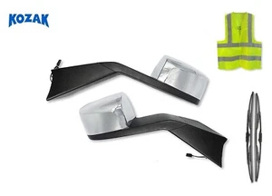 Espejos térmicos capó cromados diestro izquierdo pasajero conductor compatible con Volvo VNL 2018+ - Imagen 1 de 8