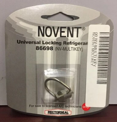 RECTORSEAL NOVENT MULTI-KEY FOR LOCKING REFRIGERANT CAPS 86698 (NV-MULTI-KEY)