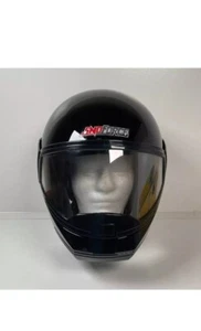Vintage 2000 Yamaha Sno Force Black Snowmobile Helmet Small Carry Bag Full Face - Picture 1 of 11