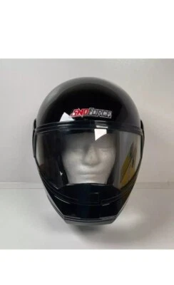 Vintage 2000 Yamaha Sno Force Black Snowmobile Helmet Small Carry Bag Full Face - Image 1 of 4