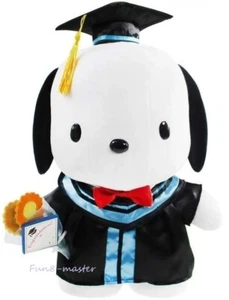 Figura de peluche de 13,5" Sanrio Pochacco perro graduación animal de peluche muñeca grado regalo - Imagen 1 de 2