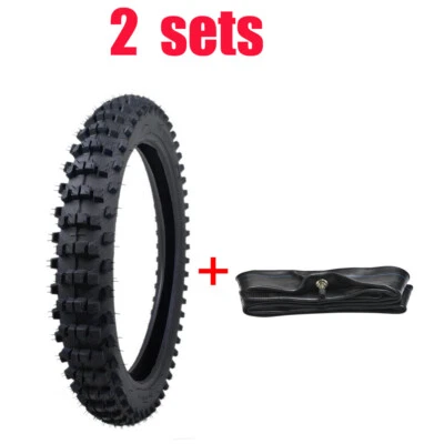 2 peças tubo de pneu dianteiro 70/100-17 bicicleta sujeira 2.75-17 Trail CT70 CT90 CT110 CR85 RM85 - Imagem 1 de 4