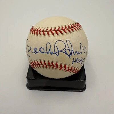 BROOKS ROBINSON SIGNED/AUTO'D RAWLINGS MLB AMERICAN LEAGUE BASEBALL HOF 83 - JSA - Image 1 of 4