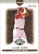 2007 Topps Triple Threads Sepia Cincinnati Reds Baseball Card #8 Adam Dunn /559