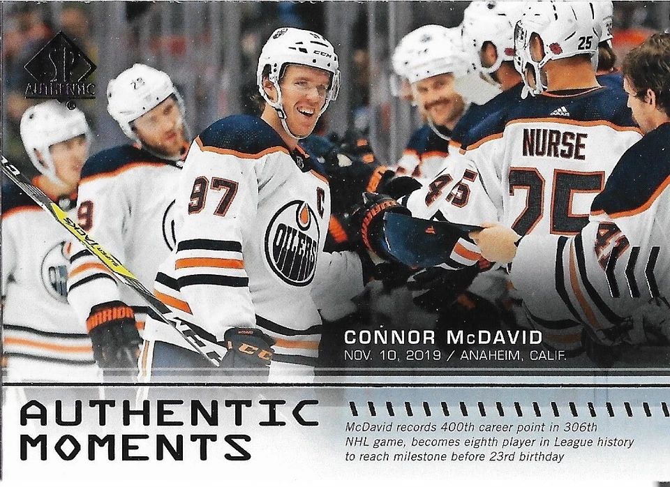 Connor McDavid #115 - 2019-20 SP Authentic - Authentic Moments - Image 1 of 1