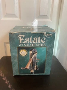 Vintage Rogar Estate Wine Opener Antique Bronze Corkscrew, Model 0200 New - Picture 1 of 9