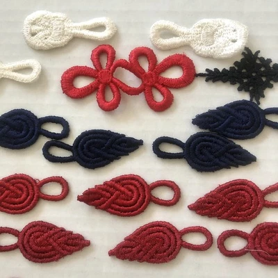 Lace Fabric Embroidered Trims Sewing Appliques Clothing Decor ￼Mixed Lot of 45 - Image 1 of 4