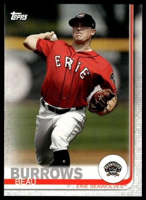 2019 Topps Pro Debut Beau Burrows #110 Erie Seawolves Baseball Card - Image 1 of 2