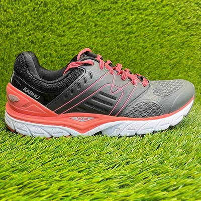 Karhu Fast 7 MRE Womens Size 8 Jet Black Coral Walking Running Shoes Sneakers - Image 1 of 4
