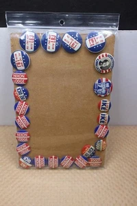 24 vintage political pins - Picture 1 of 8