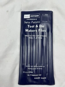 Vintage Craftsman Kromedge Swiss Pattern 9 6759 Tool & Die Makers Files Set - Picture 1 of 3