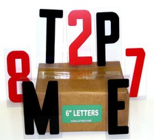 SIGN LETTERS 6 INCH FLEX SET 4 CHANGEABLE SIGNS 250 CT