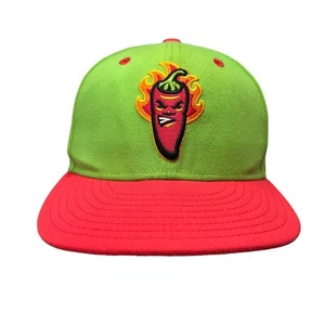 Lake Erie Captains Picantes de Lake County MiLB New Era 7 1/2 Hat Cap Neon Green - Picture 1 of 11