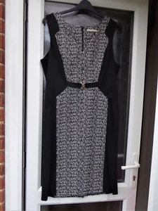 DRESS: Black Panelled dress 18: George: BN no Tag: Smart! - Picture 1 of 2