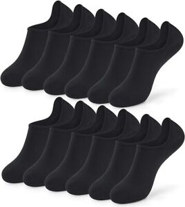 12 Pairs Plain Solid Cotton Sports Ankle Athletic Socks Low Cut Size 6-9 Unisex