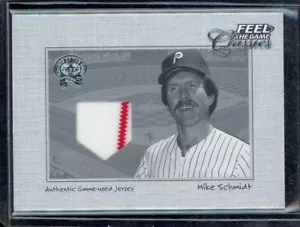 2001 Fleer Greats of the Game Feel the Game Classics Jersey #19 Mike Schmidt - Picture 1 of 1