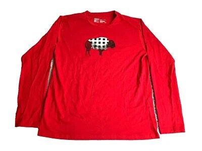 Columbia Shirt Adult Large Red Buffalo Plaid Crew Neck Sportswear Outdoor Mens - Image 1 of 4