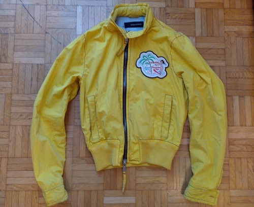 DSQUARED2 DSQUARED JACKET "Surf Camp Milan" Tg 50 Giallo (Coat Jacke Veste Chaqueta)