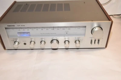Nikko NR-519 Ricevitore Stereo Vintage AM/FM Ricevitore Stereo TESTATO FUNZIONANTE - Immagine 1 di 4