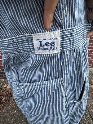 Precioso par de rayas de nogal americano LEE UNION-ALLS de la década de 1940 ¡súper limpio buen tamaño!! Foto 1 de 4