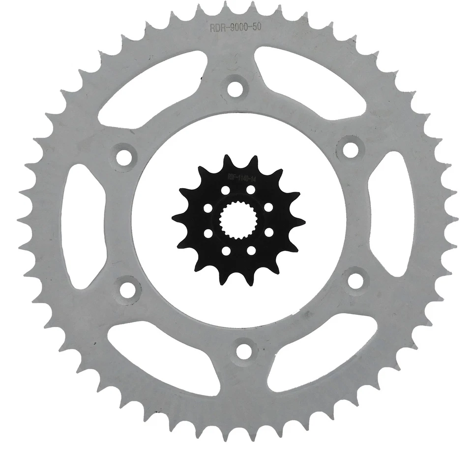 Honda CR125R CR125 CRF250R CRF250 14 зубьев передняя и 50 зубчатая задняя звездочка 04-14 - Изображение 1 из 1